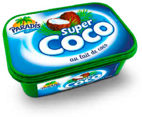 Glace Super Coco - Paradis Glaces Martinique - Fruits du Paradis