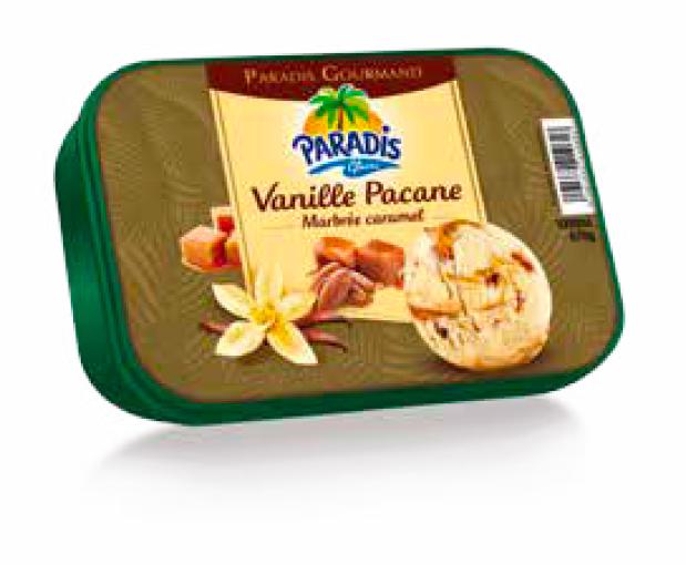 Gace vanille pacane - Paradis Glace Martinique