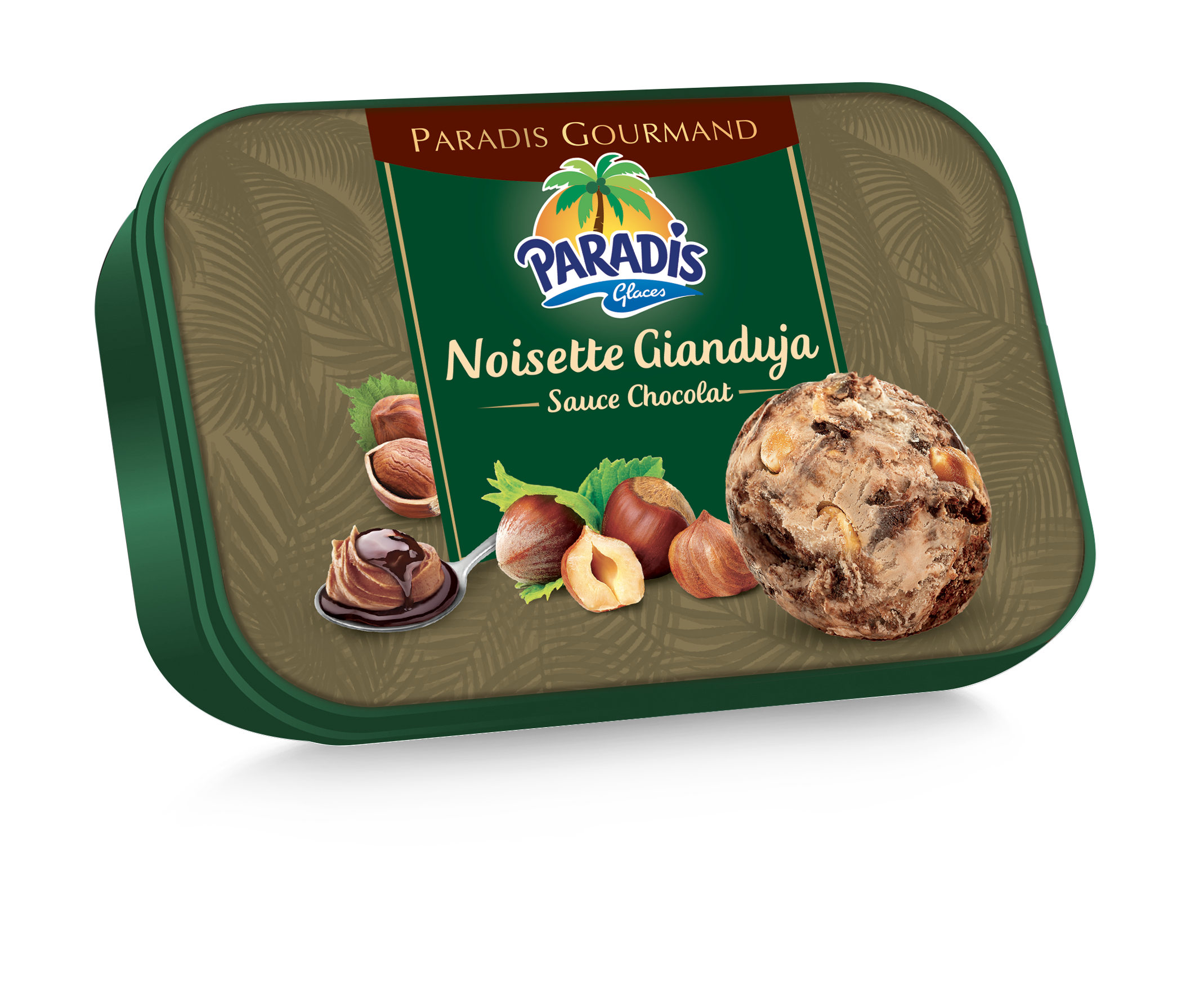 Glace Noisette Gianduja - Paradis Glaces Martinique - Paradis gourmand